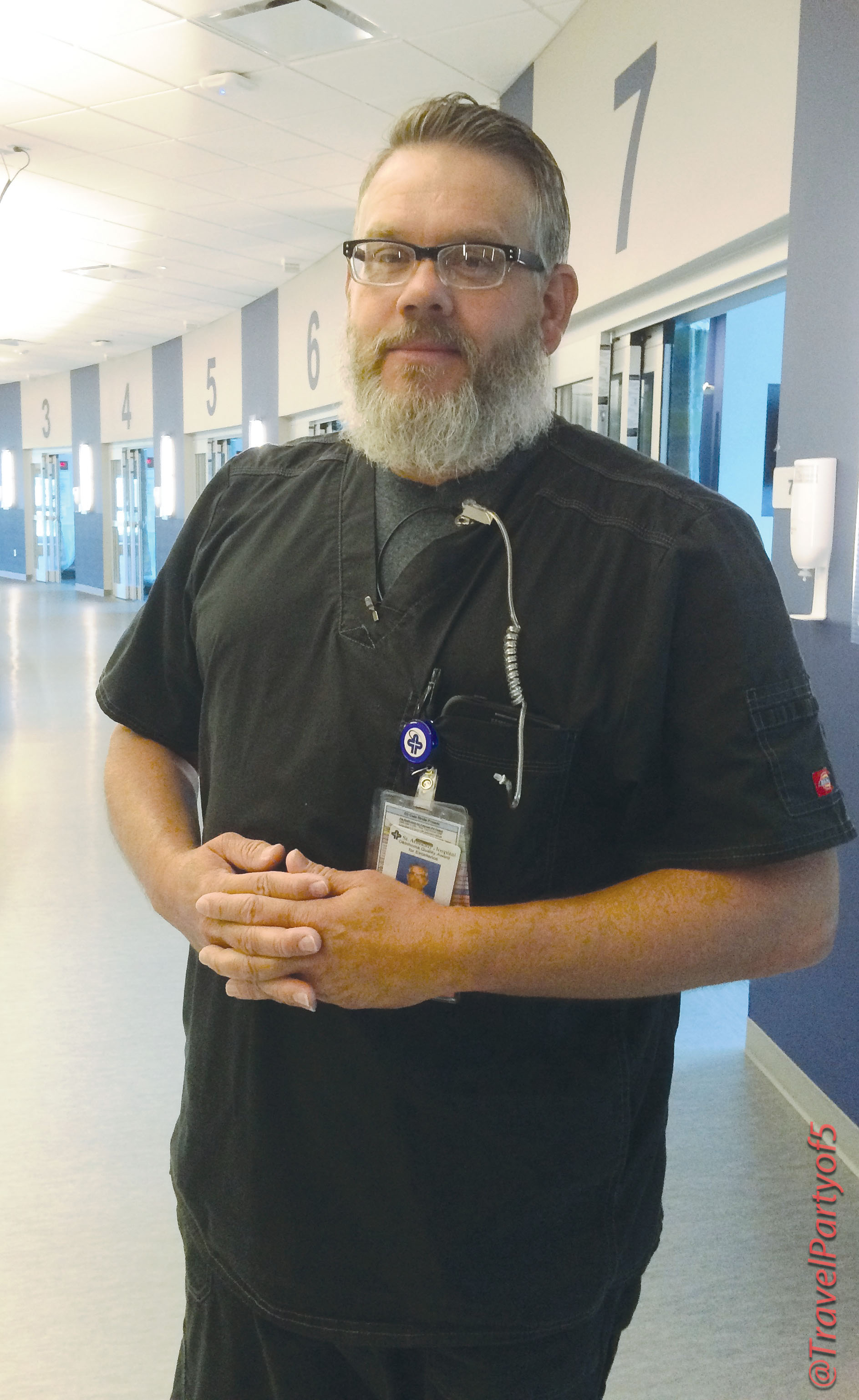 Debo Bond, RN, works at the new St. Anthony Healthplex in Mustang just a few minutes from where he grew up.
