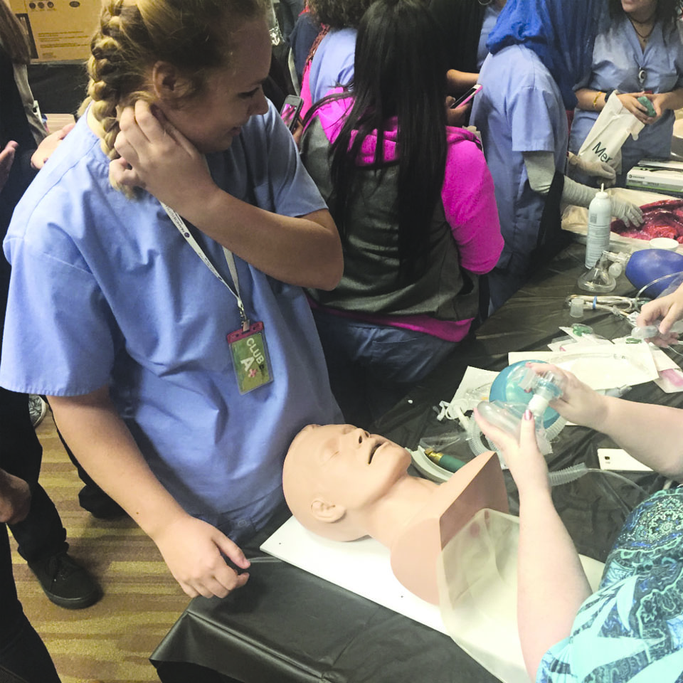 Students received hands-on experience in a number of different areas. 